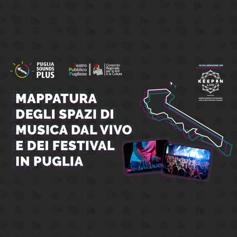 Mappatura degli spazi di musica dal vivo e dei festival in Puglia